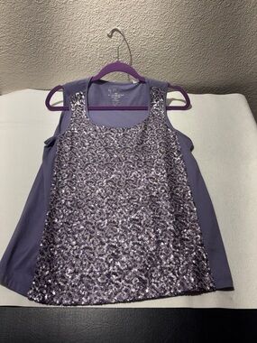 Chico's Lavender Sequin Front Camisole